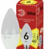 Лампа СДЛ ЭРА RED LINE ECO LED B35-6Вт-827-E14 E14 6Вт свеча теплый белый свет