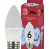 Лампа СДЛ ЭРА RED LINE ECO LED B35-6Вт-840-E27 E27 6Вт свеча нейтральный белый свет