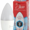 Лампа СДЛ ЭРА RED LINE ECO LED B35-8Вт-840-E27 E27 8Вт свеча нейтральный белый свет