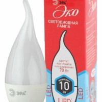 Лампа СДЛ ЭРА RED LINE ECO LED BXS-10Вт-840-E14 E14 10Вт свеча на ветру нейтральный белый свет