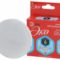 Лампа СДЛ RED LINE ECO LED GX-6Вт-840-GX53 GX53 6Вт таблетка нейтральный белый свет