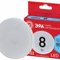 Лампа СДЛ RED LINE ECO LED GX-8Вт-840-GX53 GX53 8Вт таблетка нейтральный белый свет