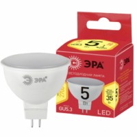 Лампа СДЛ ЭРА RED LINE ECO LED MR16-5Вт-827-GU5.3 GU5.3 5Вт софит теплый белый свет