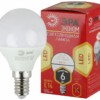 Лампа СДЛ ЭРА RED LINE ECO LED P45-6Вт-827-E14 E14 6Вт шар теплый белый свет