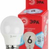 Лампа СДЛ ЭРА RED LINE ECO LED P45-6Вт-840-E27 E27 6Вт шар нейтральный белый свет