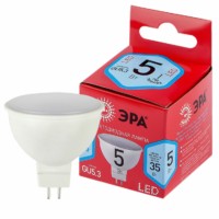 Лампа СДЛ ЭРА RED LINE LED MR16-5Вт-840-GU5.3 R GU5.3 5Вт софит нейтральный белый свет
