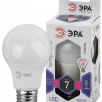 Лампа СДЛ ЭРА STD LED A60-7Вт-860-E27 E27 7Вт груша холодный дневной свет