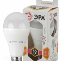 Лампа СДЛ ЭРА STD LED A65-19Вт-827-E27 E27 19Вт груша теплый белый свет