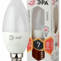 Лампа СДЛ ЭРА STD LED B35-7Вт-827-E14 E14 7Вт свеча теплый белый свет