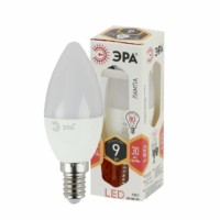 Лампа СДЛ ЭРА STD LED B35-9Вт-827-E14 E14 9Вт свеча теплый белый свет