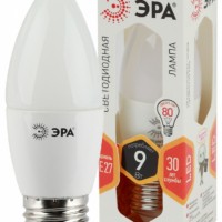 Лампа СДЛ ЭРА STD LED B35-9Вт-827-E27 E27 9Вт свеча теплый белый свет
