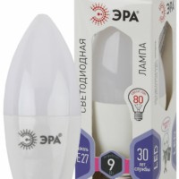 Лампа СДЛ ЭРА STD LED B35-9Вт-860-E27 E27 9Вт свеча холодный дневной свeт