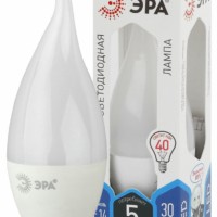 Лампа СДЛ ЭРА STD LED BXS-5Вт-840-E14 E14 5Вт свеча на ветру нейтральный белый свет