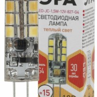 Лампа СДЛ ЭРА STD LED JC-1,5Вт-12V-827-G4 G4 1,5Вт капсула теплый белый свет
