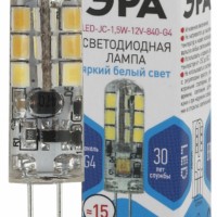 Лампа СДЛ ЭРА STD LED JC-1,5Вт-12V-840-G4 G4 1,5Вт капсула нейтральный белый свет