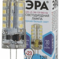 Лампа СДЛ ЭРА STD LED JC-3W-12V-840-G4 G4 3Вт капсула нейтральный белый свет