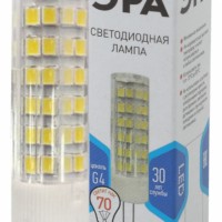Лампа СДЛ ЭРА STD LED JC-7Вт-220V-CER-840-G4 G4 7Вт керамика капсула нейтральный белый свет