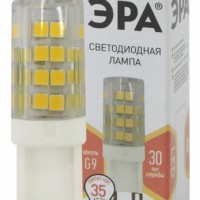 Лампа СДЛ ЭРА STD LED JCD-3.5Вт-CER-827-G9 G9 3,5Вт керамика капсула теплый белый свет