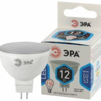 Лампа СДЛ ЭРА STD LED MR16-12Вт-840-GU5.3 GU5.3 12Вт софит нейтральный белый свет