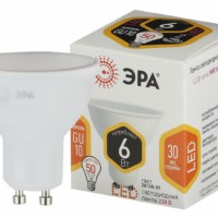 Лампа СДЛ ЭРА STD LED MR16-6Вт-827-GU10 GU10 6Вт софит теплый белый свет