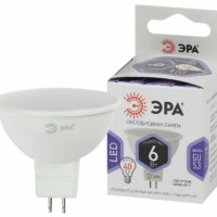 Лампа СДЛ ЭРА STD LED MR16-6Вт-860-GU5.3 GU5.3 6Вт софит холодный белый свет