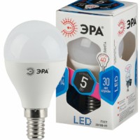 Лампа СДЛ ЭРА STD LED P45-5Вт-840-E14 E14 5Вт шар нейтральный белый свет