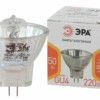 Лампочка галогенная ЭРА GU4-MR11-50W-220V-30CL GU4 50Вт софит теплый белый свет