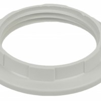 Кольцо для патрона E27 пластиковый белое Эра