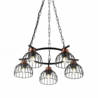 Люстра Rivoli Agarola 1018-206 5 х Е27 40 Вт лофт – кантри