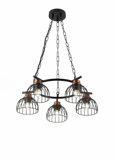 Люстра Rivoli Agarola 1018-206 5 х Е27 40 Вт лофт – кантри