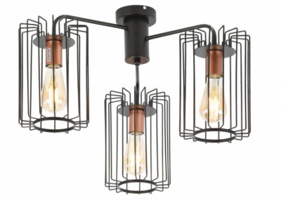 Люстра Rivoli Elke 5077-303 3 * Е27 40 Вт лофт – кантри