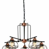 Люстра Rivoli Gekuba 5064-205 5 х E27 40 Вт лофт – кантри