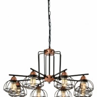 Люстра Rivoli Gekuba 5064-208 8 х E27 40 Вт лофт – кантри