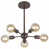 Люстра Rivoli Grethen 5083-305 5 * Е27 40 Вт лофт – кантри