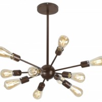 Люстра Rivoli Grethen 5083-310 10 * Е27 40 Вт лофт – кантри