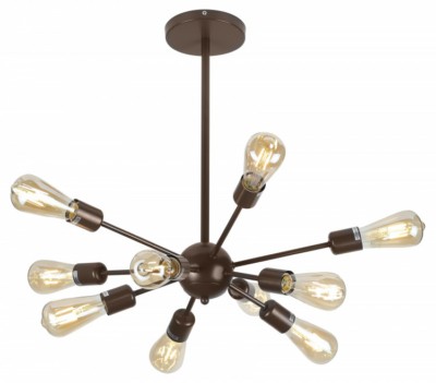 Люстра Rivoli Grethen 5083-310 10 * Е27 40 Вт лофт – кантри