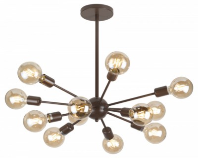 Люстра Rivoli Grethen 5083-312 12 * Е27 40 Вт лофт – кантри