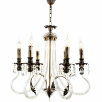 Люстра Rivoli Marlene 1021-206 6 х Е14 40 Вт хрусталь классика