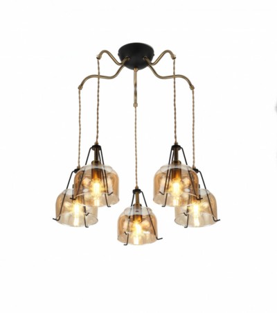 Люстра Rivoli Pilar 5040-205 5 х Е14 40 Вт лофт – кантри