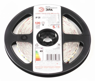 Лента светодиодная LS2835-9,6-120-12-2700K-IP20-1 year-5m