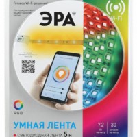 ЭРА Комплект светодиодной ленты 5050-30-RGB-IP65-Wifi-5m (12V)