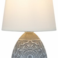 Настольная лампа Rivoli Debora D7045-502 1 * Е14 40 Вт керамика синяя с абажуром