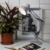 Настольный светильник ЭРА N-214-E27-40W-GY Е27 с основанием серый