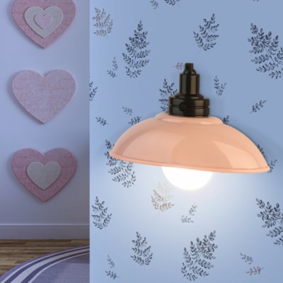 Ночник – светильник светодиодный ЭРА NLED-487-1W-SW-P настенный на батарейках с выключателем розовый