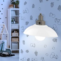 Ночник – светильник светодиодный ЭРА NLED-488-1W-MS-W настенный на батарейках с пультом белый