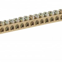 Шина ЭРА NO-222-61 N ноль на двух угловых изоляторах ШНИ-6х9-18-У2-синий