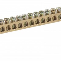 Шина ЭРА NO-222-70 N ноль на двух угловых изоляторах ШНИ-8х12-14-У2-Синий