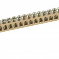 Шина ЭРА NO-222-73 N ноль на двух угловых изоляторах ШНИ-8х12-20-У2-Синий