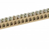 Шина ЭРА NO-222-75 N ноль на двух угловых изоляторах ШНИ-8х12-24-У2-Синий