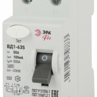 УЗО ЭРА PRO NO-902-151 ВД1-63S 1P+N 50А 100мА